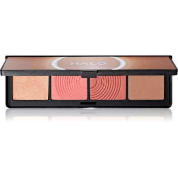 Smashbox Halo Sculpt + Glow Face Palette paletă cu iluminatoare și farduri de obraz - imagine 2